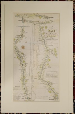 Lot 429 - Railway Maps. Osborne (E. C.), Osborne's Map of the Grand Junction Railway, circa 1837