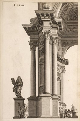 Lot 237 - Pozzo (Andrea). Rules and Examples of Perspective, 1707