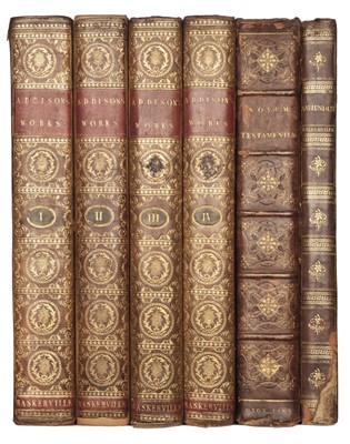 Lot 154 - Baskerville Press. The Works of the Late Right Honorable Joseph Addison, 4 vols., 1761