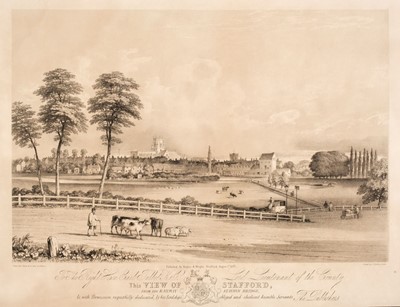 Lot 231 - Stafford. Burn (H.), ..., This View of Stafford from the Railway Station Bridge..., 1845