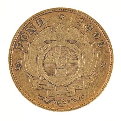 Lot 235 - Gold Coin. South Africa 1/2 Pond 1896