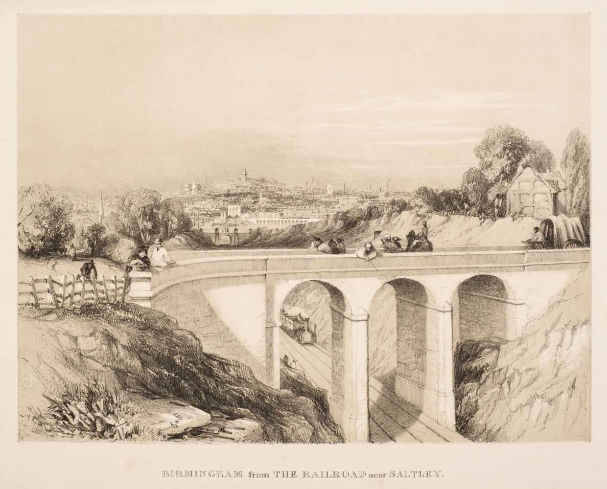 Lot 461 - Birmingham. Radclyffe (Charles), Birmingham from the railroad near Saltley, circa 1840