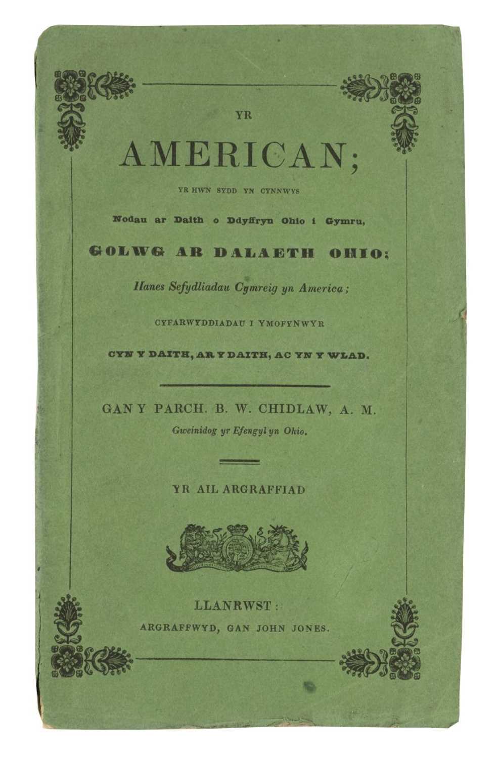 Lot 7 - Chidlaw (B.W.) Yr American, 1840