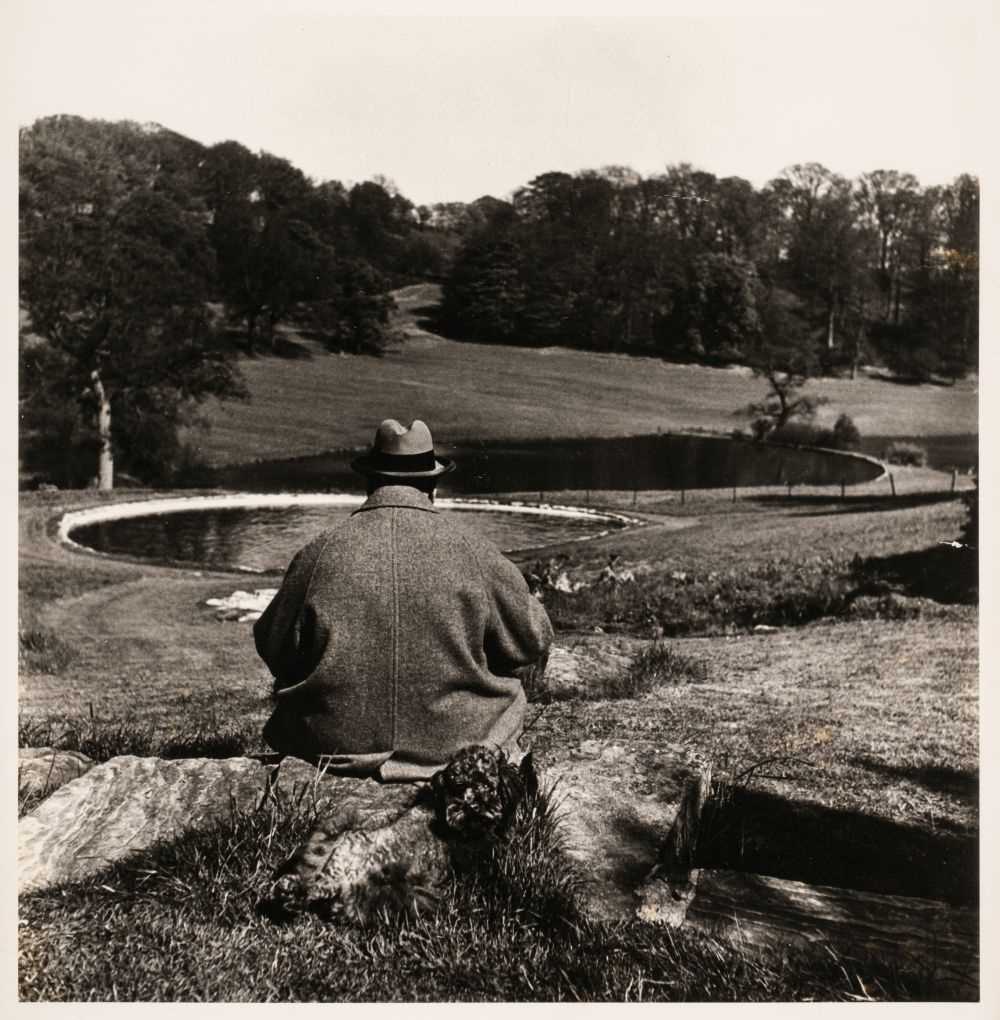 Lot 322 - Halsman (Philippe, 1906-1979). Winston Churchill at Chartwell with his dog Rufus, 1951