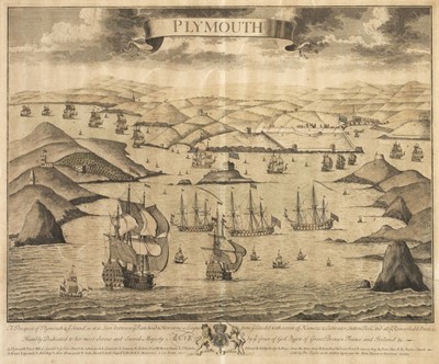 Lot 496 - Plymouth. Taylor (Thomas), Plymouth, A Prospect of Plymouth & ye Sound..., 1707