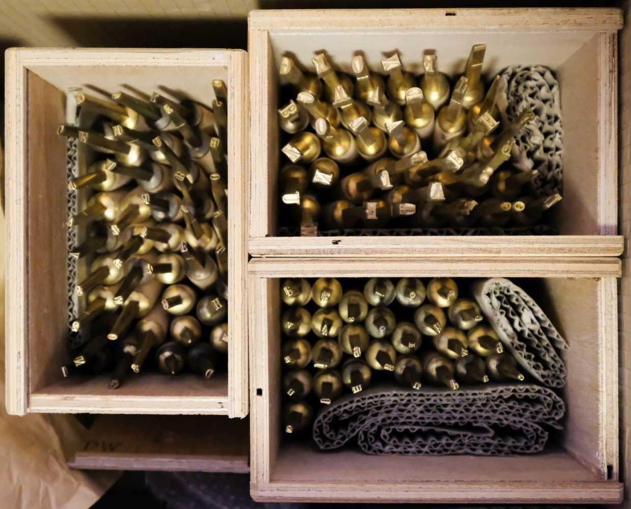 Lot 212 Handle letters. Three sets of handle letters