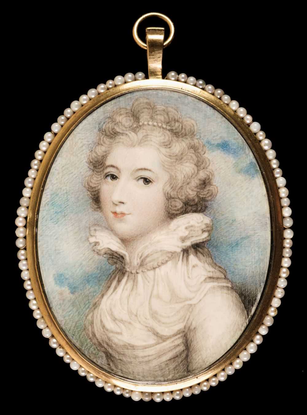 Lot 87 - Plimer (Andrew, 1763-1837, attributed to). Portrait miniature of a young lady