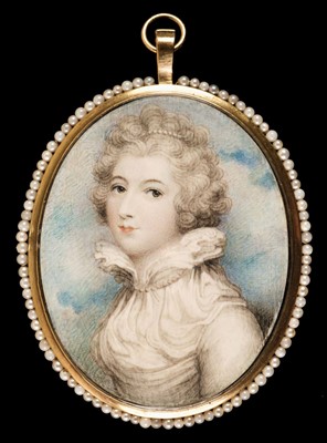Lot 96 - Plimer (Andrew, 1763-1837, attributed to). Portrait miniature of a young lady