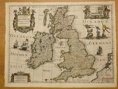 Lot 366 - British Isles. Hondius (H. & Le Roy H.), Novissima Descriptio Angliae, Scotiae et Hiberniae, 1639