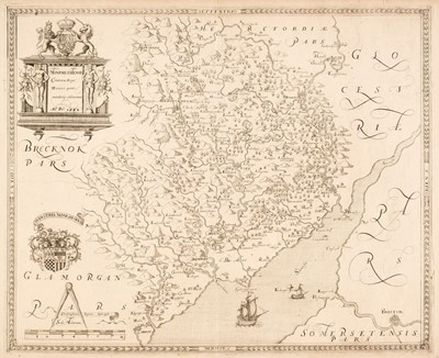 Lot 415 - Monmouth. Saxton (Christopher & Web William), Monumethensis..., 1642