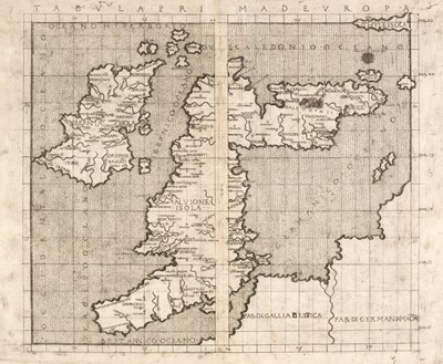 Lot 368 - British Isles. Ptolemy (Claudius & Berlinghieri Francesco), Tabula Prima d Europa, 1482
