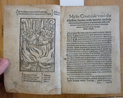 Lot 100 - Coverdale (Miles), Certain most godly, fruitful, and comfortable letters of... Martyrs of God, 1564