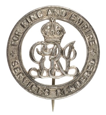 Lot 266 - Victoria Cross. WWI Silver War Badge,  L-Cpl H.S. Mugford VC