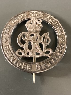 Lot 266 - Victoria Cross. WWI Silver War Badge,  L-Cpl H.S. Mugford VC