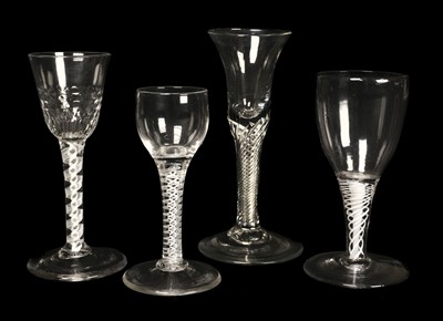 Lot 284 - Drinking Glass. 18th-century drinking glasses