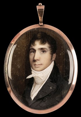 Lot 72 - English School. Portrait miniature of a young gentleman, circa 1800-1810