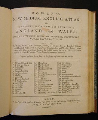 Lot 27 - Bowles (Carington, publisher). Bowles's New Medium English Atlas..., 1785