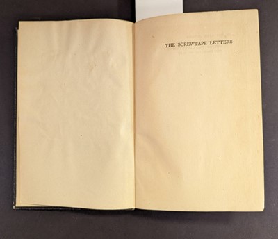Lot 845 - Lewis (C.S.). The Screwtape Letters, 1st edition, London: Geoffrey Bles, 1942