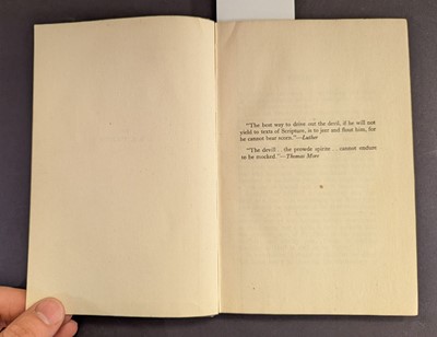 Lot 845 - Lewis (C.S.). The Screwtape Letters, 1st edition, London: Geoffrey Bles, 1942