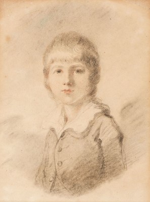 Lot 82 - Humphrey, Ozias (1742-1810), Portrait of Edward Leveson Gower, 1782, pencil, chalks and charcoal