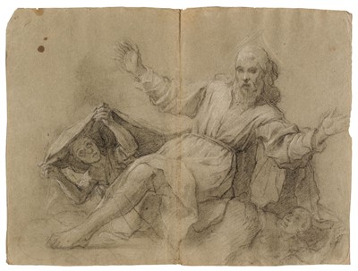 Lot 19 - Attributed to Pietro Bernardi, St. Francis receiving the Stigmata and other studies