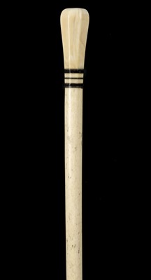 Lot 282 - Walking Stick. A George III period whale bone walking stick