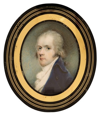 Lot 65 - English School. Oval portrait miniature of a gentleman, circa 1780-1790