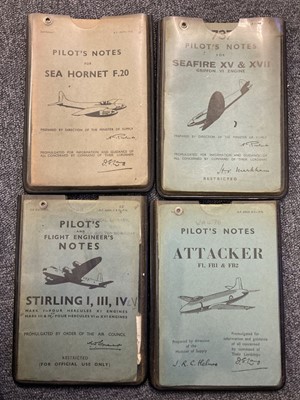 Lot 95 - Pilot's Notes. WWII period including Spitfire & Sea Hornet