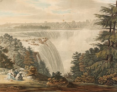 Lot 217 - Niagara Falls. Bennett (William), Two aquatints of Niagara Falls, circa 1831