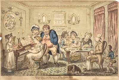 Lot 475 - Gillray (James). Farmer Giles & his Wife shewing off their daughter Betty..., 1809