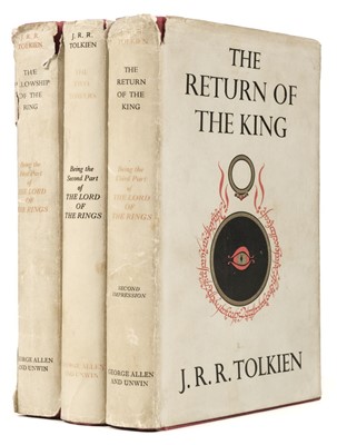 Lot 888 - Tolkien (J.R.R.) Lord of the Rings, 3 volumes, 1955-56