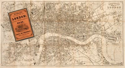 Lot 412 - London. Reynolds (James), Reynold's Map of London with the Latest Improvements, 1847