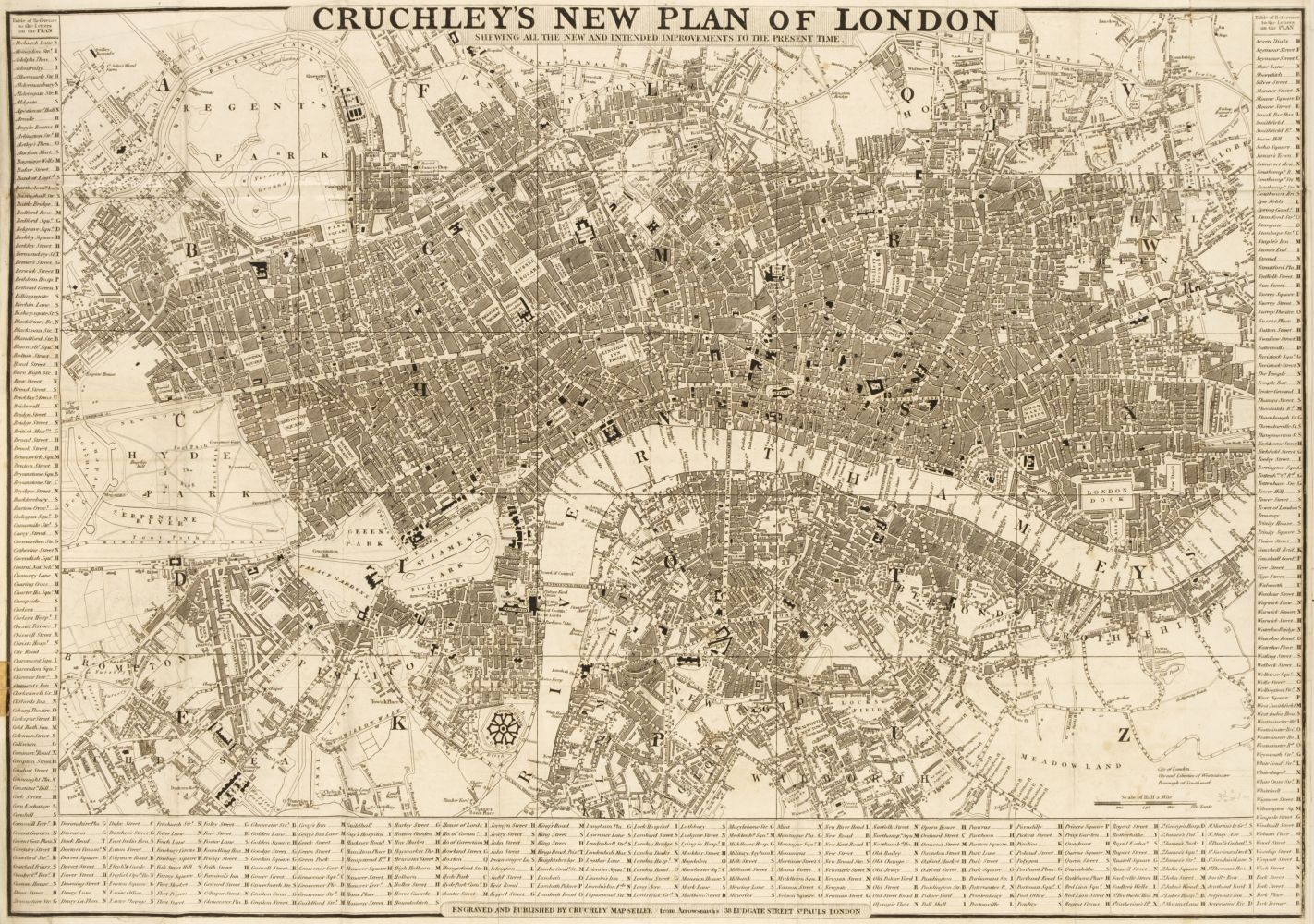 Lot 409 - London. Cruchley (G. F.), Cruchley's New