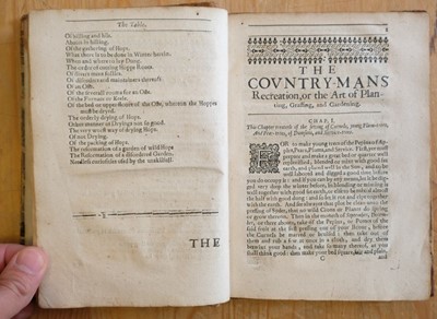 Lot 49 - Barker (Thomas). The Country-mans Recreation, 1654