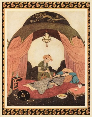 Lot 577 - Dulac (Edmund, illustrator). Princess Badoura, [1913], & 4 others illustrated by Dulac