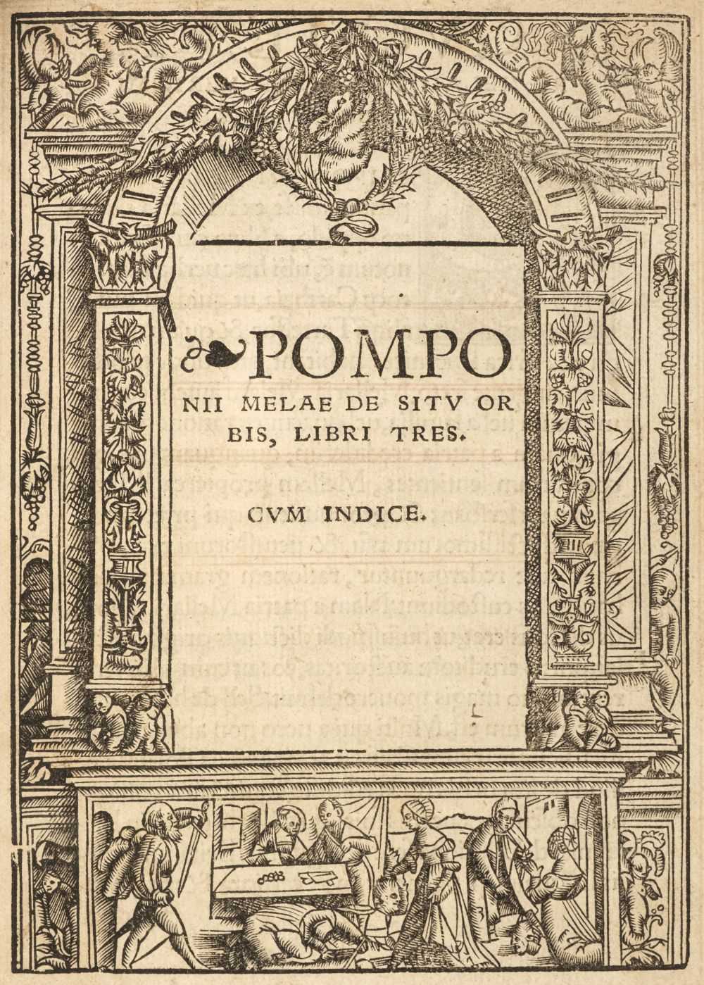 Lot 231 - Mela (Pomponius). De Situ Orbis, libri tres. Cum indice..., 1512