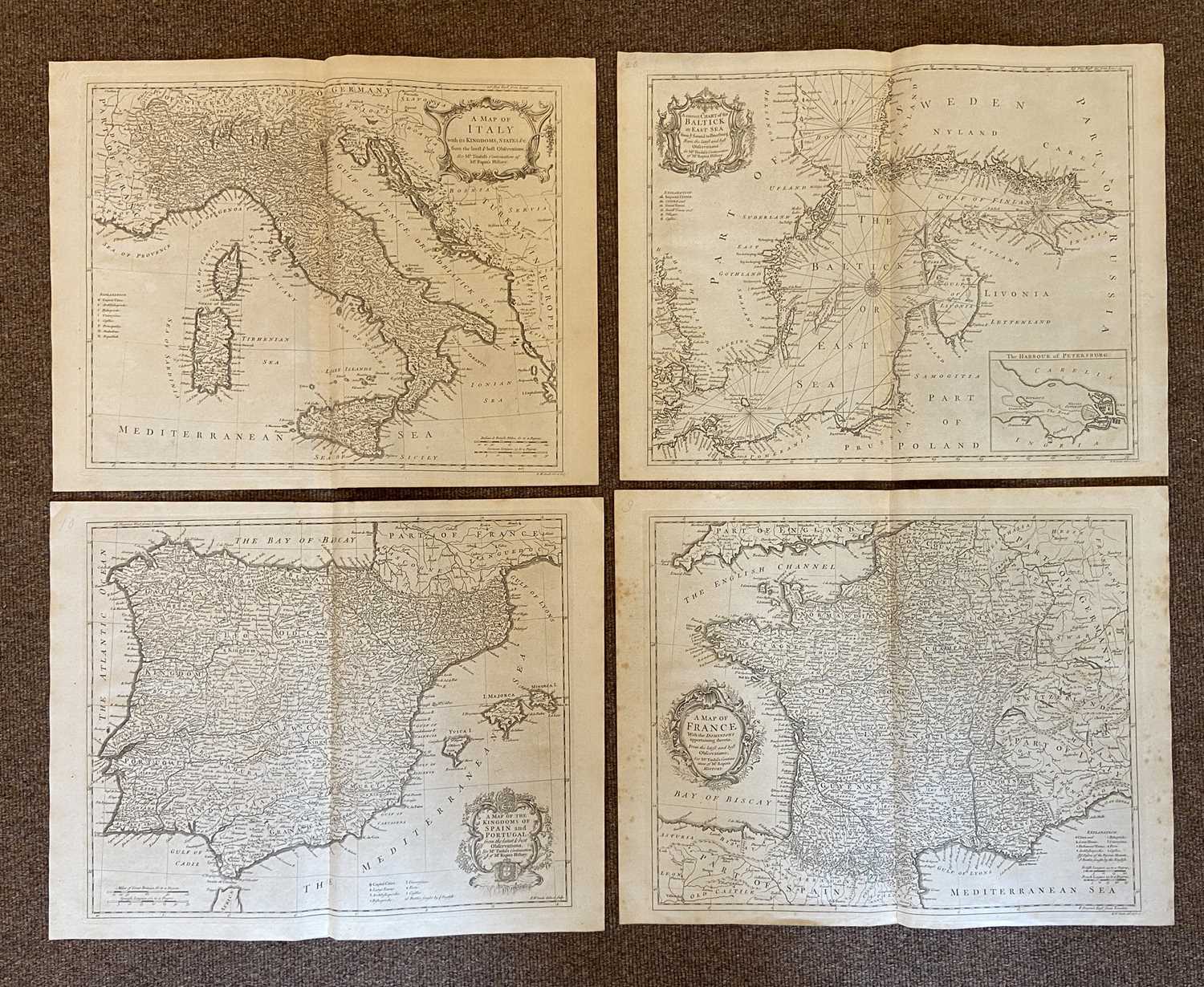 Lot 128 - Seale (R. W.). A collection of 13 maps,