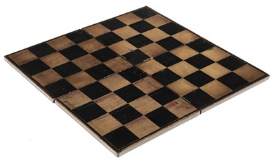 Lot 248 - Chess. A 19th-century folding chessboard
