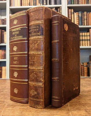 Lot 42 - Pitt (William). A Topographical History of Staffordshire, 1817, and one other related