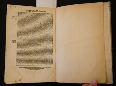 Lot 229 - Maffei (Raffaele, called Volaterranus). Commentariorum Urbanorum Raphaelis Volaterrani, 1511