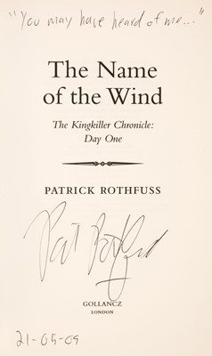 Lot 868 - Rothfuss (Patrick). The Name of the Wind, 1st edition, London: Gollancz, 2007