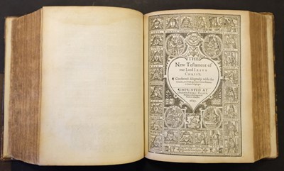 Lot 111 - Bible [English]. The Bible..., London: Robert Barker, 1615