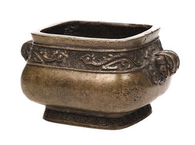 Lot 299 - Censer. A Chinese bronze censer 18/19th century