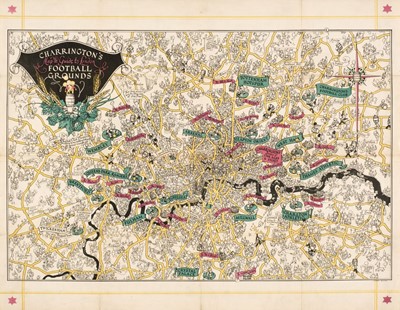 Lot 411 - London. Miller (Linden), Charrington's Map & Guide to London Football Grounds, 1931