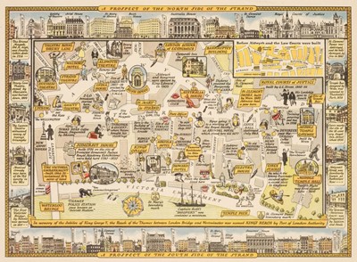 Lot 433 - Sayer (J. P.) 12 original Prints..., Picture Maps of London, Strand Magazine, circa 1948