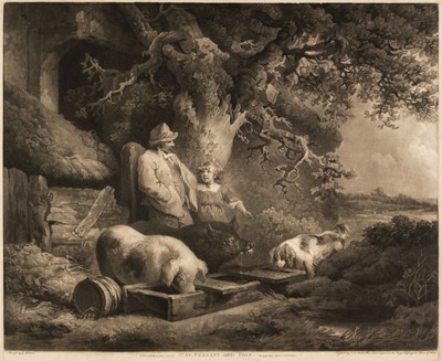 Lot 511 - Smith (John Raphael). Peasant and Pigs & A Conversation, June 1st, 1803