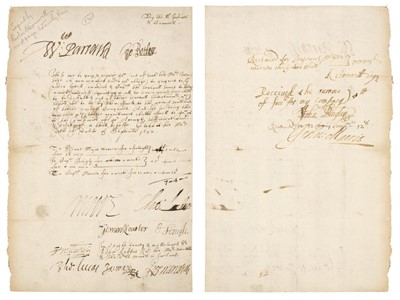 Lot 204 - Cromwell (Richard, 1626-1712). A rare and early autograph document signed