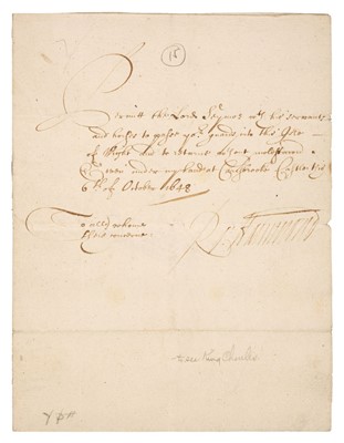 Lot 206 - Hammond (Robert, 1621-1654). Document signed, 1648