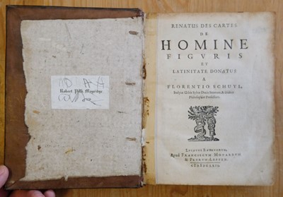 Lot 120 - Descartes (Rene). De Homine figuris et latinitate..., 1662