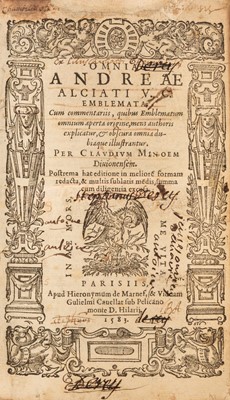 Lot 252 - Alciati. Emblemata, Paris, 1583